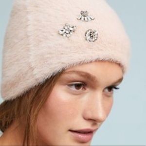 Anthropologie sleeping on snow pink embellished